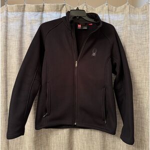 Black Spyder jacket (core sweater), size medium